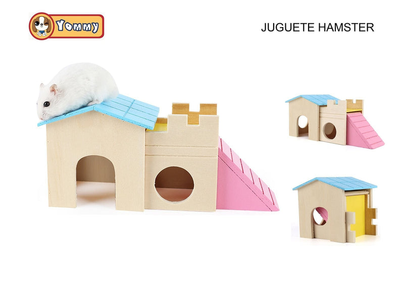 Juguete hamster 24*10*10 casita con torre - YOMMY